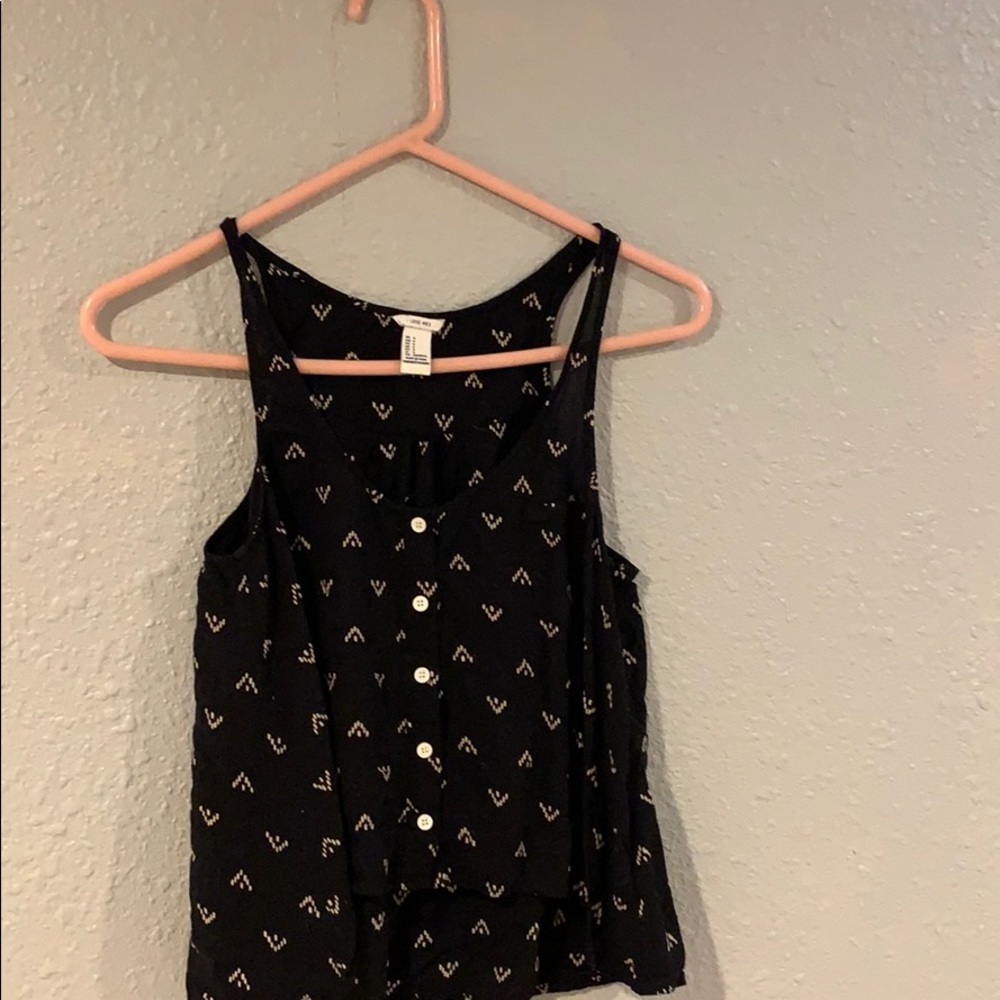 Black tank top